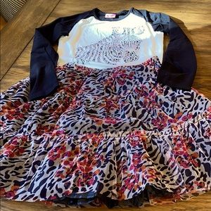 Me Too 2-piece set zebra print size 10